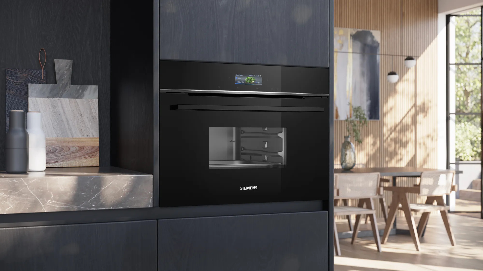 Siemens Dampfbackofen eingebaut