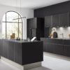 Ballerina Design Inselkueche Schwarz