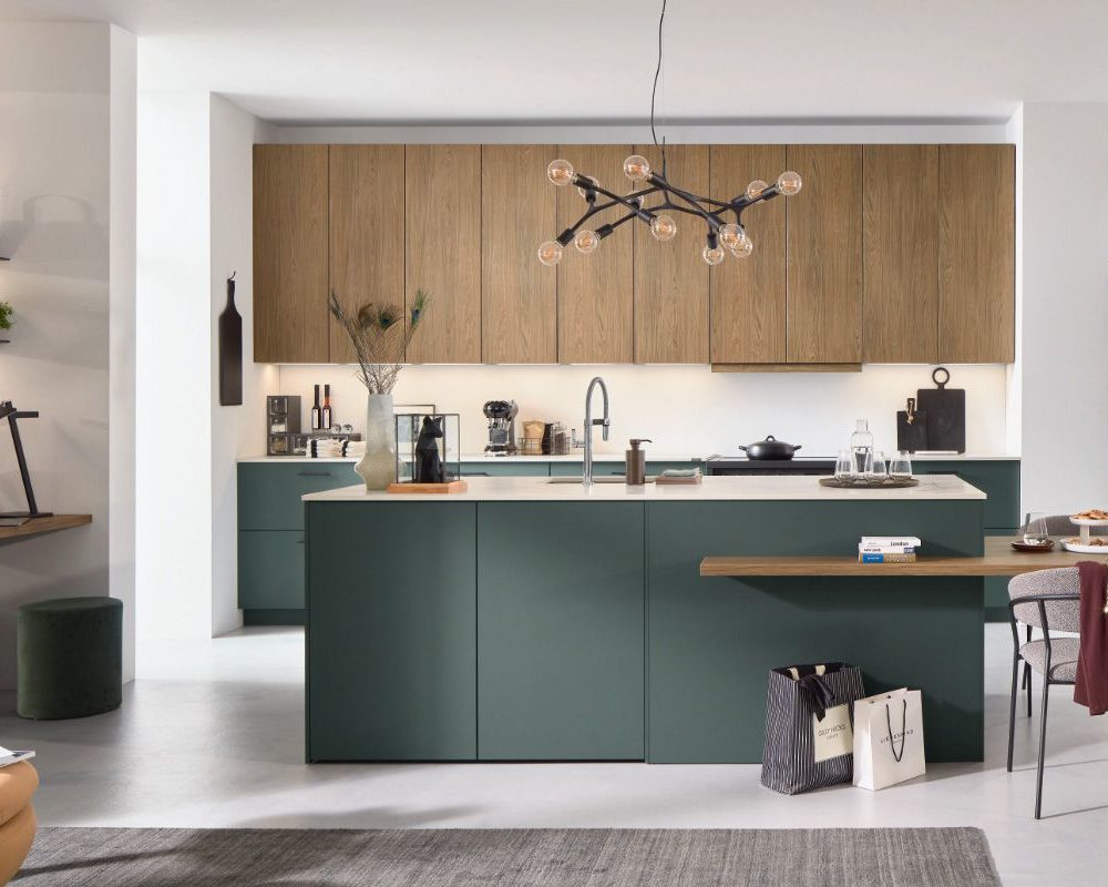 Ballerina Design Inselküche mit Esstisch