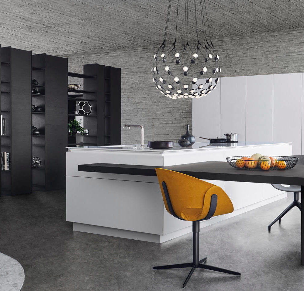 Leicht Contino Designküche Weiß