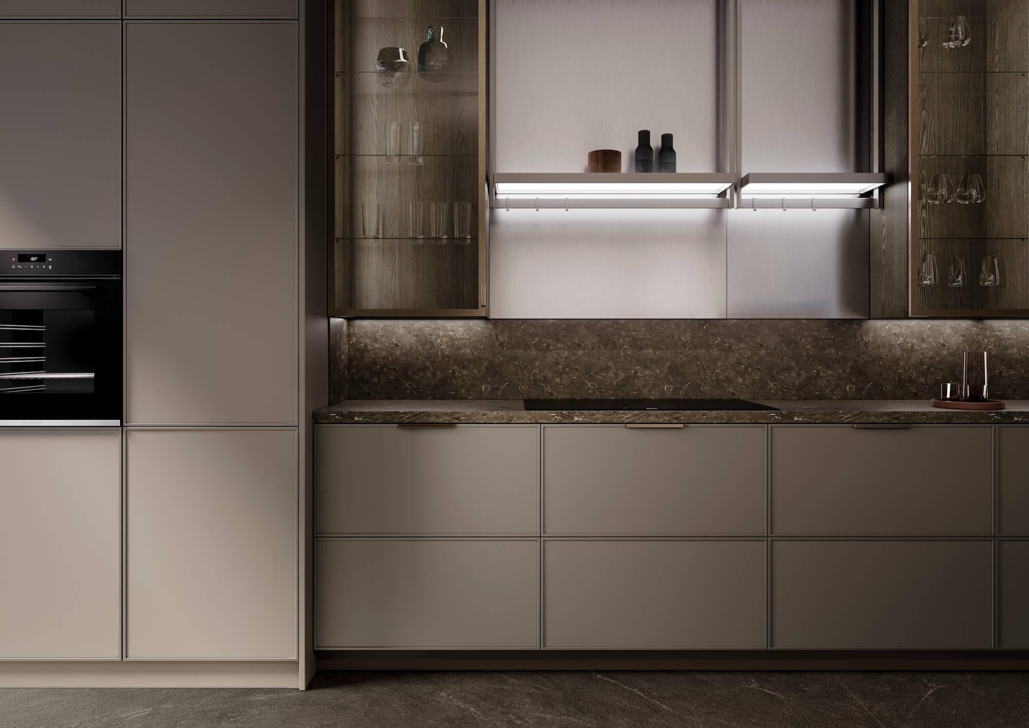 LEICHT-WAKUU-Design-Inselkueche-in-Bronze-metallic