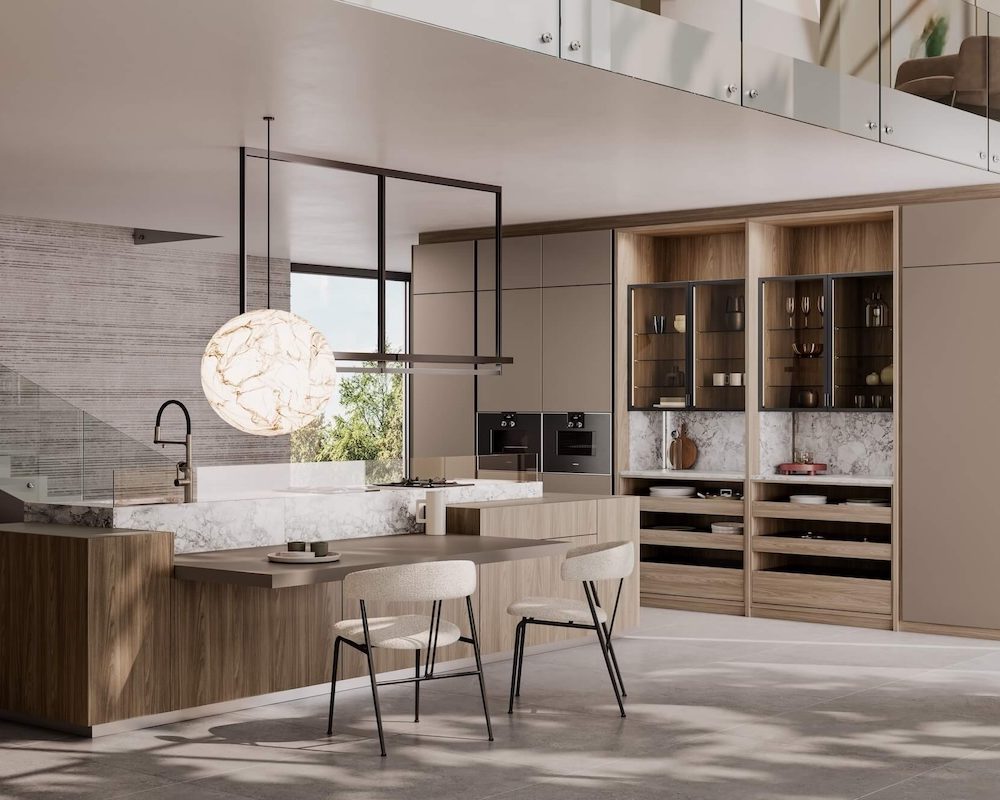 LEICHT IDEA Inselkueche mit Bartresen