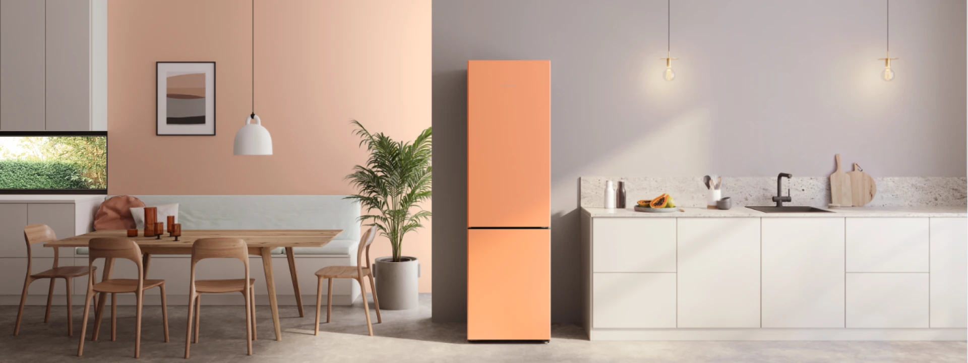 Liebherr Mystyle Kuehlschrank orange