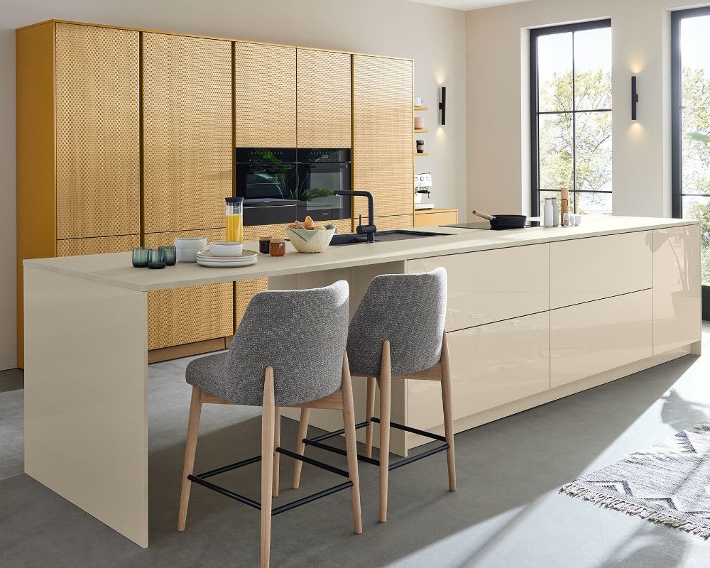 Ballerina moderne Küche Insel Smartglas