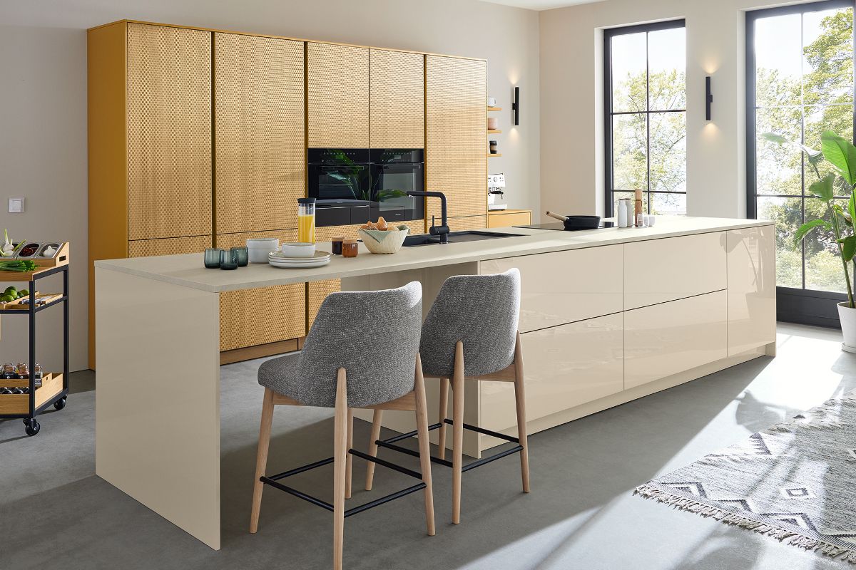 Ballerina moderne Küche Insel Smartglas